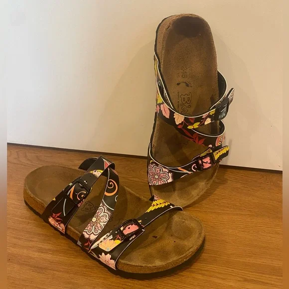 Birkenstock | Shoes | Birkenstocks Birkis Floral And Leaf  display picture 2